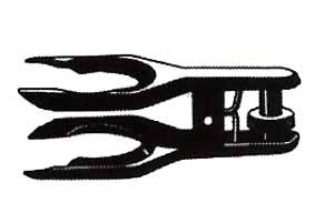 QCL-3 Clamp, Pinch, For Spherical Joints. Stainless Steel