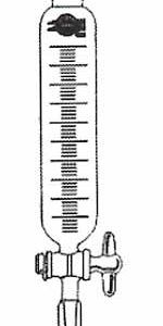 QFN-17 Separatory Funnel, Cylindrical, Graduated
