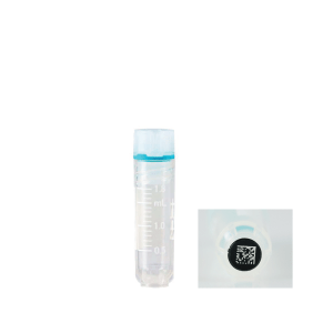 2D Barcode 1.8 mL Cryogenic Vial, Self-Standing, Internal Thread, Sterile