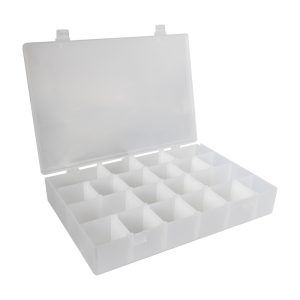 QMS-47R Polypropylene Compartmentalized Box With Removable Dividers