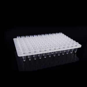 0.2ml 96 Well PCR Plate, No Skirt, Elevated wells, Clear