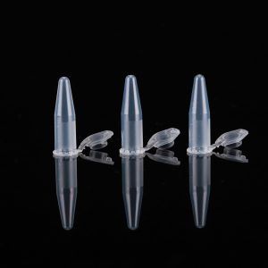 0.6ml Microcentrifuge Tube, Clear, Conical, Lock Cap