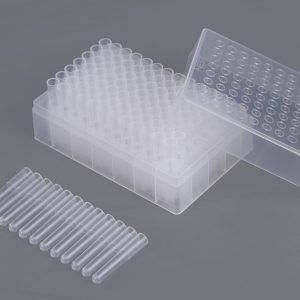 1.1ml Cluster Tubes,  12-Tube Strip Format, rack packaging, Non-Sterile, 8/rack