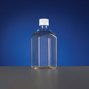 1000mL PC Square Media Bottles, Sterile, double bagged small pacakging