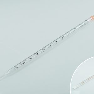 10ml Serological Pipette with 3.0ml negative graduation, 1/10 ml graduations, Individually Wrapped, sterile