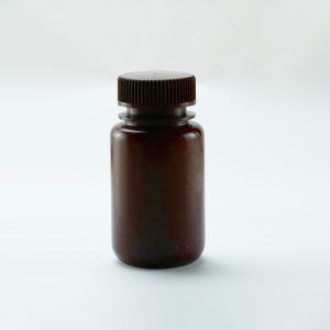 125ml Narrow Mouth Round Storage Bottle, Amber Color, HDPE, Sterile