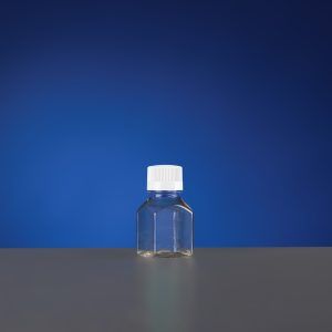 125 mL PET Square Storage Bottles, Sterile, double bagged bulk packaging