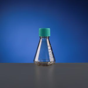 250 mL PC Erlenmeyer Flasks, with Baffles, Vent Filter Caps, Sterile
