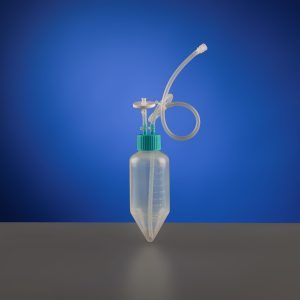 250mL Centrifuge Tube with Bi-directional Transfer Cap with Silicon Tube (50cm 1/8" ID 1/4" OD), Male Luer Lock Connector with Luer Cap, Vent Filter (0.22 μm Φ24mm), Sterile