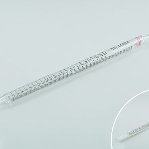 white label 25ml Serological Pipette with 7.0ml negative graduation 2/10 ml graduations, Individually Wrapped, sterile