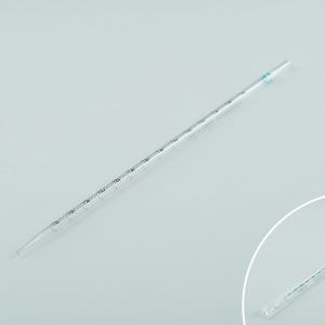 white label 2ml Serological Pipette with 0.6ml negative graduation, 1/100 ml graduations, Individually Wrapped, sterile