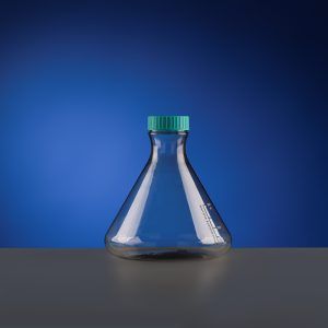 3L PC Erlenmeyer Flasks, Flat bottom, Seal Cap, Sterile