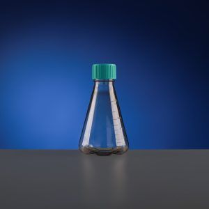 1000 mL PC Erlenmeyer Flasks, Flat Bottom, Vent Filter Caps, Sterile