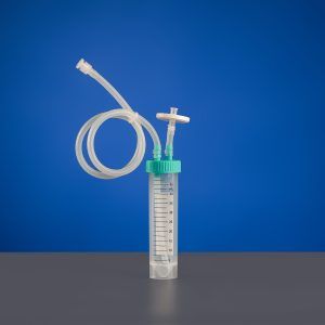 50mL Centrifuge Tube with Bi-directional Transfer Cap with Silicon Tube (1/8" ID 1/4" OD), Male Luer Lock Connector with Luer Cap, Vent Filter (0.22 μm Φ24mm), Sterile