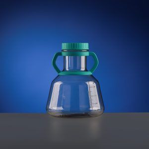 5L PC High Efficiency Erlenmeyer Flasks, Flat bottom, Seal Cap, Sterile
