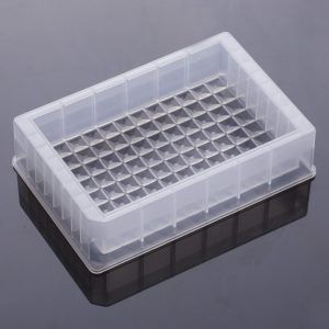 Reservoir microplates without caps, single well, 96 troughs, medium profile 44.5mm height90ml, non-Sterile