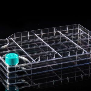 2 Chamber BioFactory with Filter and Transfer Cap,TPE Tube (80cm 1/4" ID 3/8" OD) , Heat seal ,Vent Filter (0.22 μm  20cm²), Sterile