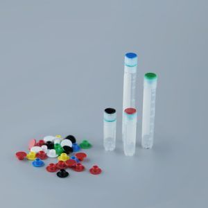 Cap Insert for Cryogenic Vial, Assorted, white, red, yellow, blue, green, purple, New Model, 100/pk for each color