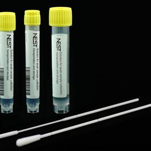 Disposable Sampler, 10 mL Vial with 3 mL Saline Solution, with Individually Wrapped and Sterile Nasopharyngeal Swabs/cs
