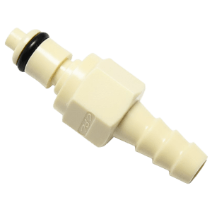 Quick Disconnect Barbed Fitting with Shutoff