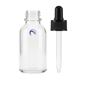 QB0-11 Amber Bottle, Dropping, With Screw Cap