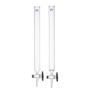 QCH-1 Chromatography Column, PTFE Stopcock, With and Without Disk