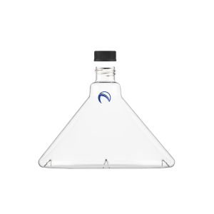 Fernbach Flask, 2800mL, with Side Baffles, 45 mm threaded Blue Cap