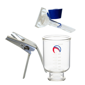 47 mm Filtration Assembly, Sintered Glass Frit - W/O FILTER FLASK - 500mL Funnel
