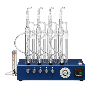 4 POSITION MIDI SYSTEM, COMPLETE W/ GLASSWARE, TUBING, PUMP & RACK. 110V/220V - CYANIDE SUPERVALUE