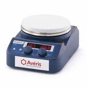 Averis Magnetic Hotplate Stirrer, 110 Volt - with PT1000A Temperature Sensor and Support Clamp. Compact Stir plate with
