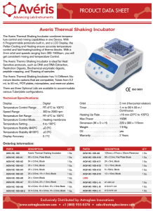 AVERIS-Thermo-Shaking-Incubator-Product-Datasheet"